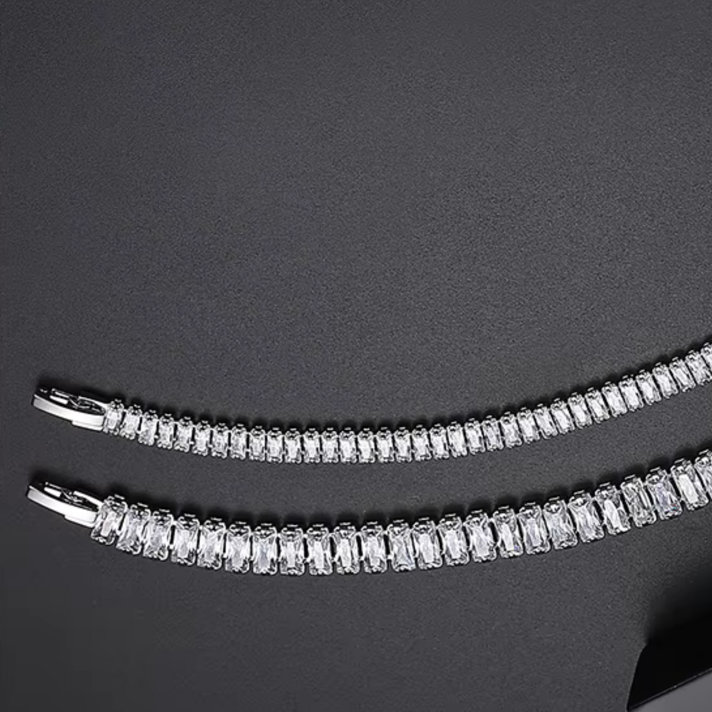 LuxeLink 3MM Radiant Cut Iced Out Tennis Bracelet