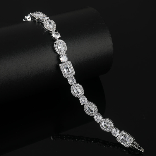 LuxeLink Classic 5MM Iced Out Bling Tennis Bracelet