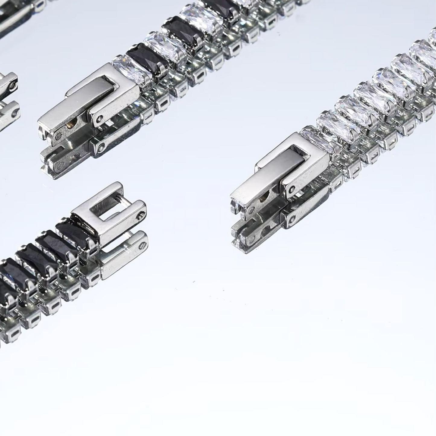 LuxeLink 6MM Radiant Cut Iced Out Non Tarnish Tennis Bracelet