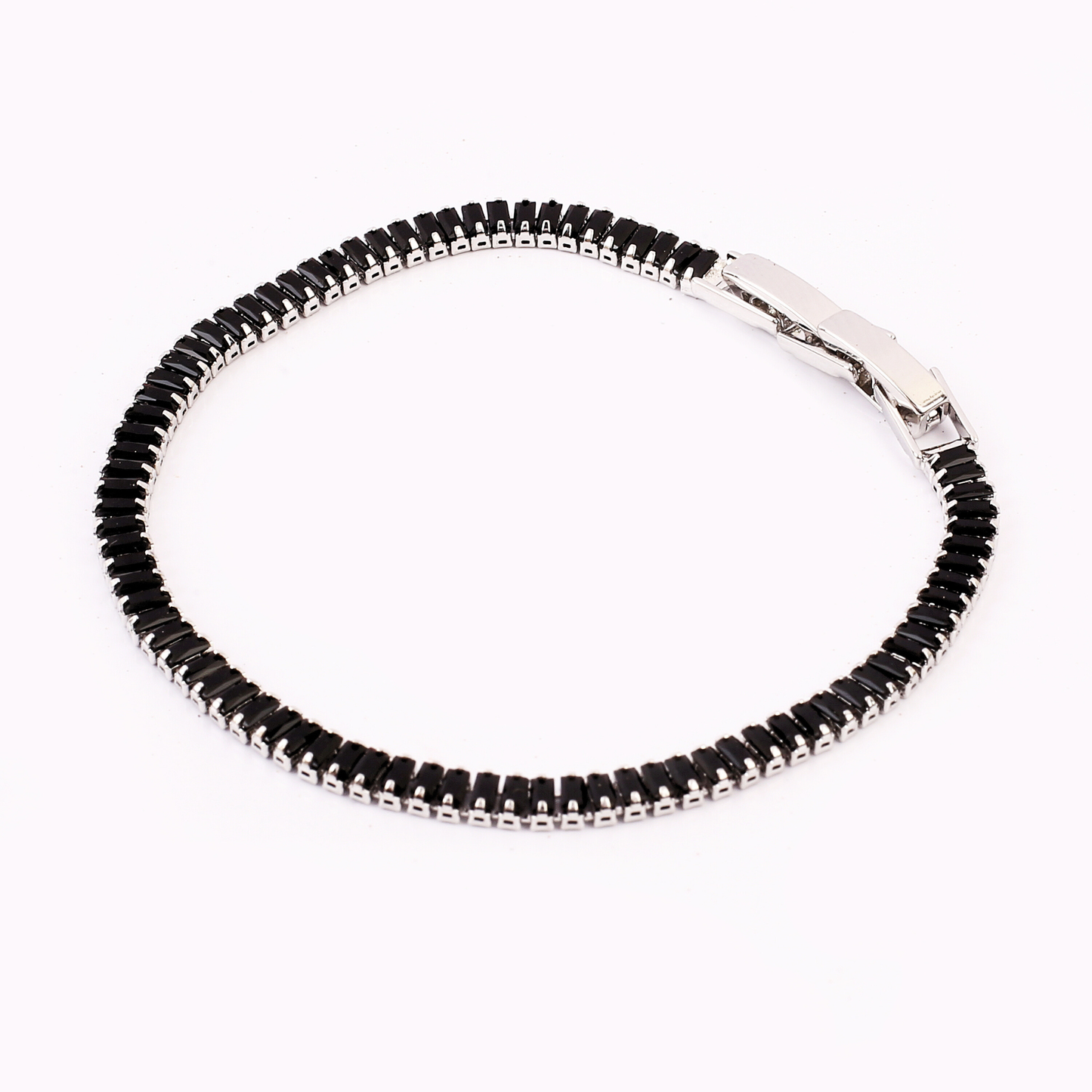 Luxelink 3MM Black Non Tarnish Iced Out Tennis Bracelet