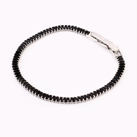 Luxelink 3MM Black Non Tarnish Iced Out Tennis Bracelet