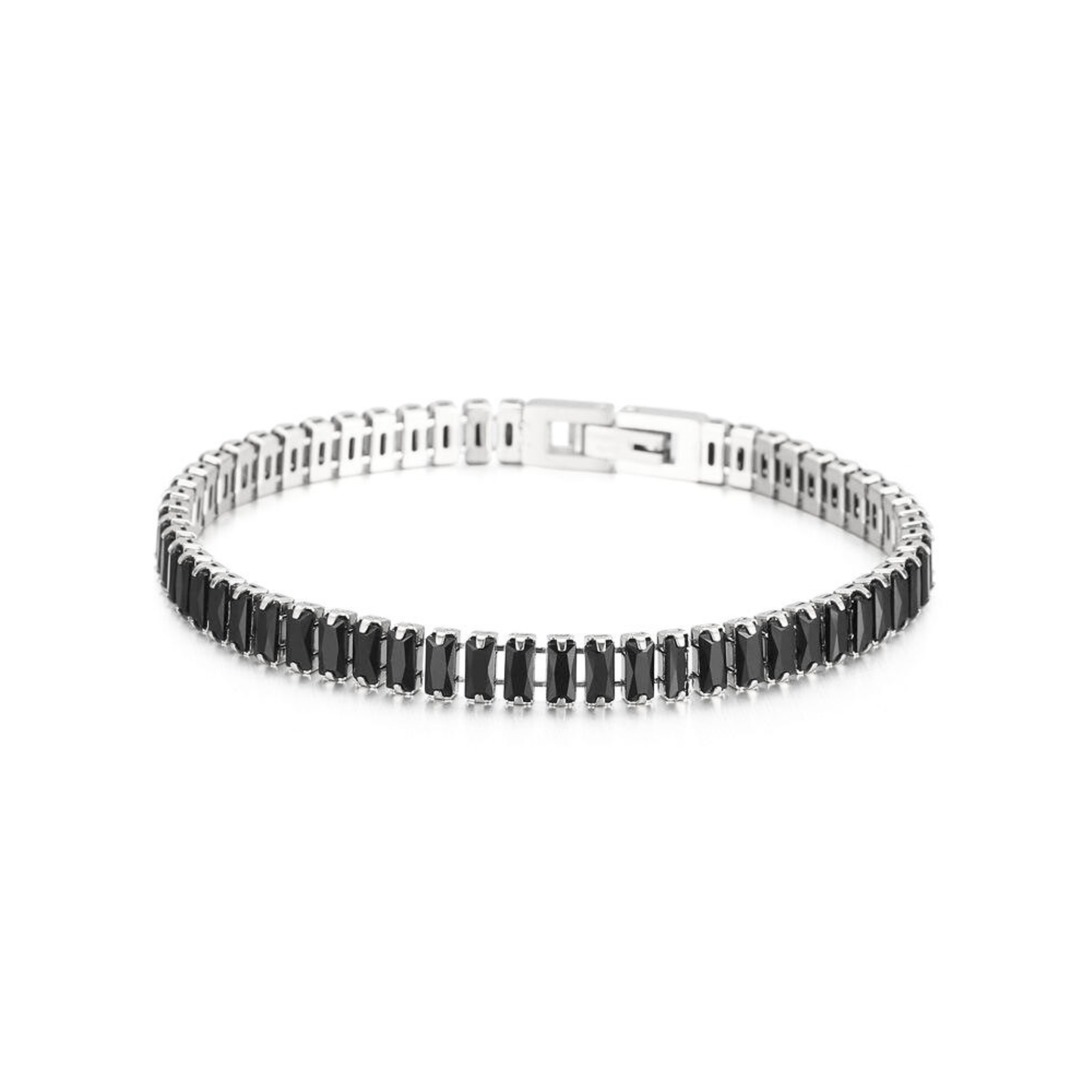 Luxelink 3MM Black Non Tarnish Iced Out Tennis Bracelet
