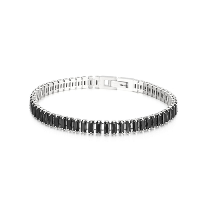 Luxelink 3MM Black Non Tarnish Iced Out Tennis Bracelet