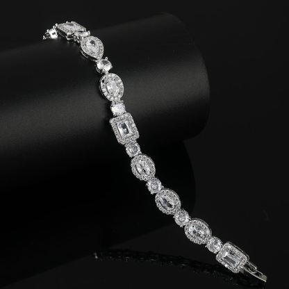LuxeLink Classic 5MM Iced Out Bling Tennis Bracelet
